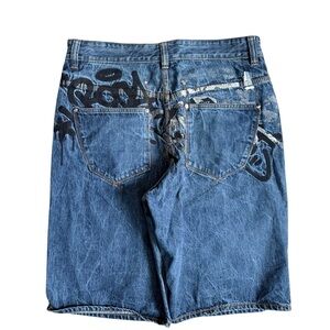 Y2K Embroidered Rocawear Baggy Jean Shorts